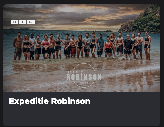 Expeditie Robinson app NLZIET