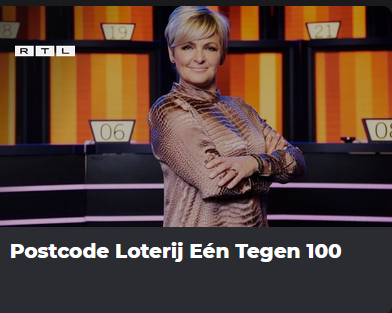 Postcode Loterij Eén Tegen 100 app NLZIET